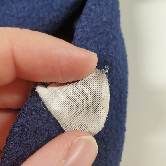 Navy Blue Fleece Scarf - Picture 4 of 7